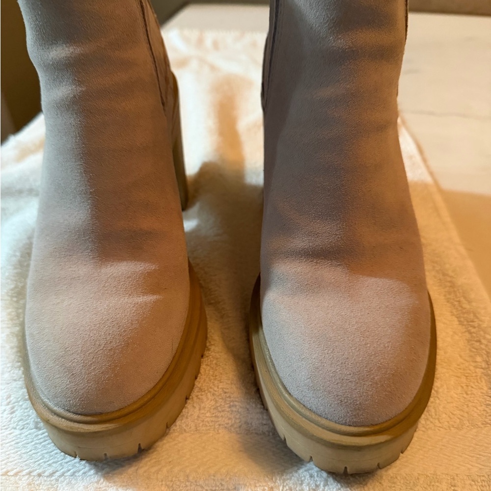 Dolce Vita Cream Ankle Booties